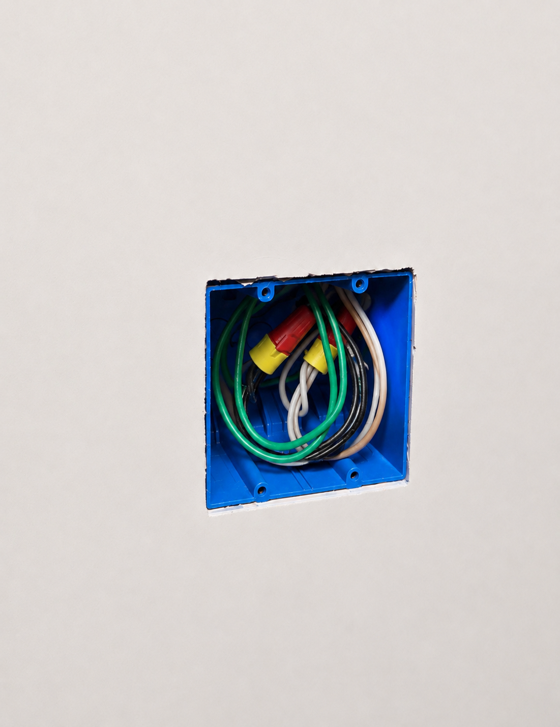 Clean protected electrical box and wiring after M-Plate removal